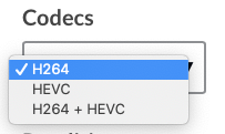 Codec-Optionen