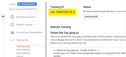 Tracking-ID kopieren