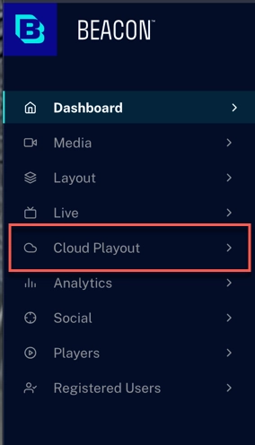 Gehen Sie zu Cloud Playout