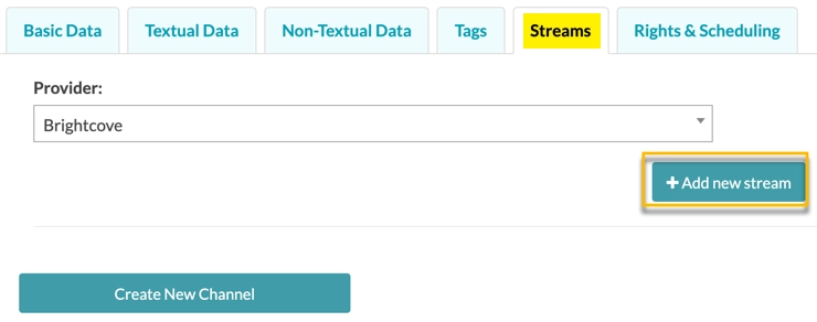 Neuen Stream hinzufügen