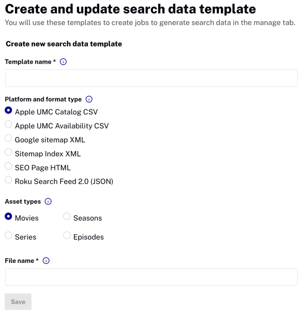 Apple UMC Katalog CSV