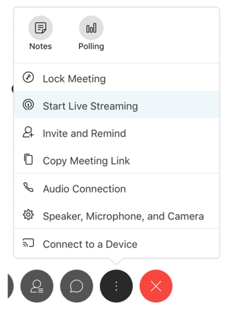 Starten Sie das Webex-Meeting